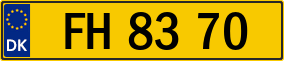 Trailer License Plate